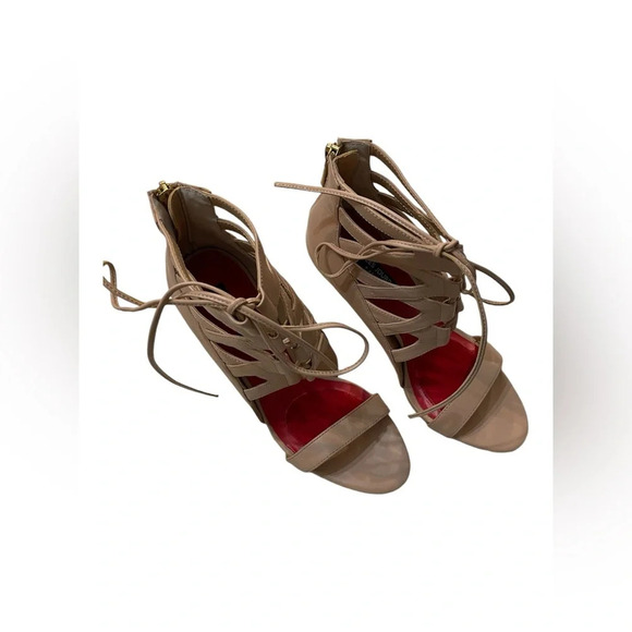 Charles Jourdan 💋 Lace-up Heels.  Gently used and stunning!!! Size 8.5 - Picture 9 of 15